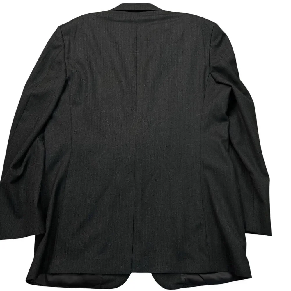 Brooks Brothers‎ Madison Saxxon Blazer Mens Size 44L Charcoal Gray USA